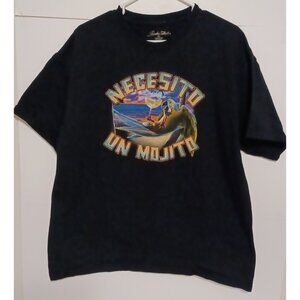 Paradise Collection Necesito Un Mojito  Graphic Black T Shirt Size XL